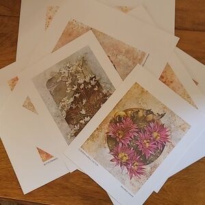 VIVIAN THIERFELDER VINTAGE FLORAL ART PRINTS, Unframed